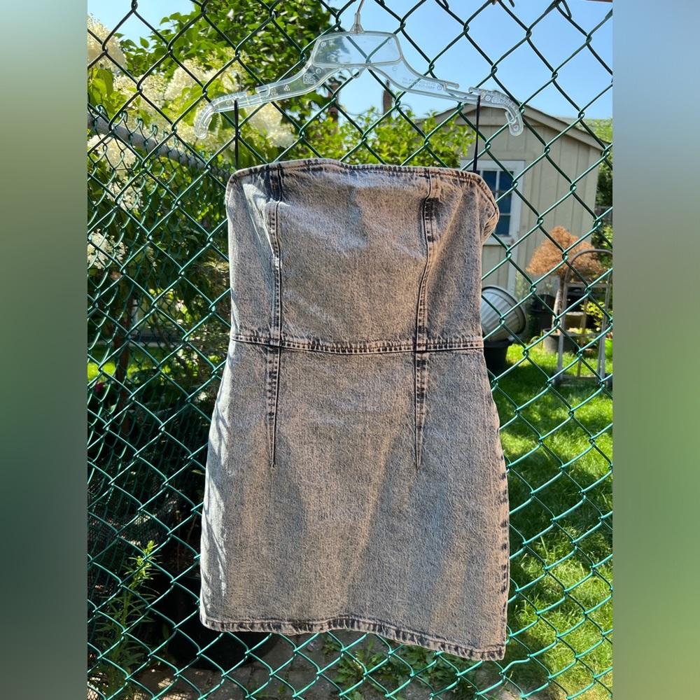 Zara denim dress.